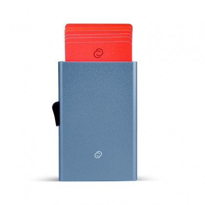 C Secure Aluminium Card Holder - Dark Blue